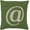 Medium Green, Light Gray / Yulara, variant on Hauteloom Diamantina Throw Pillow