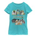thumbnail image 1 of STAR WARS Resistance Group Fun Girls Short Sleeve Tee Shirt, Tahiti Blue, Large, 1 of 3