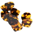 thumbnail image 1 of 10 Uds. colgantes planas acrílicas de acetato Floral, artesanías hechas a mano para mujer bohemia marrón jinwen Colgante de acetato colgante, 1 of 8