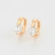 thumbnail image 5 of Arracadas Huggies Swarovski P/ Niña o Adulto Oro 18K Lam dorado Unitalla, 5 of 7