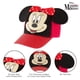 thumbnail image 3 of Gorra de béisbol con orejas de Minnie Mouse de Disney para niños de 2 a 4 años, color rojo, 3 of 6