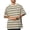 White, variant on Telankuip Retro Striped Loose Fit T-Shirt for Men Crewneck Short Sleeve Oversized Streetwear Tops Spring and Summer Trendy Drop Shoulder Casual Tees Comfy for Daily Wear White XL