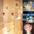 thumbnail image 2 of 43.3 in LED Rose Bouquet Luminous Christmas Decorate Gift Decoration Party Wedding, 2 of 3