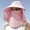Pink, variant on Tbopshirt Bucket Hat for Women Summer Sun Visor Hat For Men and Women Outdoor Fishing Breathable Fisherman Hat With Detachable Large and Empty Top Hat