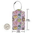 thumbnail image 4 of Gaeub Cartoon Donuts Print Luggage Tag for Suitcase, Travel Leather Bag Tags Identifiers Privacy Cover ID Label with Durable Steel Loop for Women Men Kids Girls Travel-2 PCS, 4 of 5