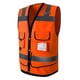 thumbnail image 2 of Chaleco de Seguridad Transpirable Reflectante de Visibilidad de Tela de Poliéster para Hombres y Mujeres - Naranja, XL DYNWAVEMX Chaleco reflectante de seguridad, 2 of 8