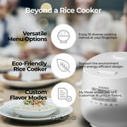 CUCKOO Micom Rice Cooker 6 Cup Uncooked / 12 Cup Cooked, Korean Fuzzy Logic Rice Cooker with Steam Tray, Versatile Food Steamer & Warmer with Non-Stick Inner Pot, Rice Maker, White (CR-0641F)