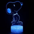 thumbnail image 1 of Lámpara de mesa Cartoon Snoopy 3D LED con luz nocturna para niños, 1 of 1