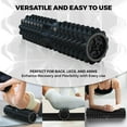 thumbnail image 5 of Nordic Lifting Vibrating Foam Roller – 5-Speed Deep Tissue Back Roller for Muscle Massage & Recovery- Black, 5 of 9