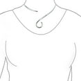 thumbnail image 3 of Bling Jewelry Womens Fine Modern Choker Necklace with V Swirl Ball Shape  Collar Silver, 3 of 4