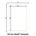 thumbnail image 2 of Antique White Picture Frame Mat for 18x24 Frames - Fits 15x22 Photos - 50 Mats, 2 of 7