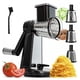 thumbnail image 1 of CHEFOLLA Multifuncional Cortador de Verduras, Mandolina Rallador de Verduras, 3 en 1 Rallador Rotativo de Queso con 3 Cuchillas de Acero Inoxidable, para Cocina, Ideal para Frutas, Nueces, y M&aac, 1 of 7