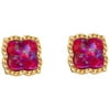 Kendra Scott Women's Adult Mallory Gold-tone Stud Earrings In Plum Kyocera Opal