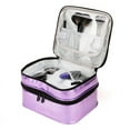 thumbnail image 2 of Double Layers Nail Polish Organizer Make Up Bag Manicure Accessories Holder Portable Makeup Access, 2 of 8