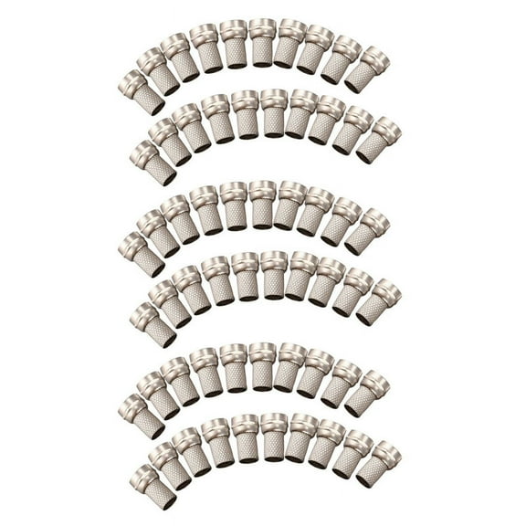 60Pcs CCTV RG6 F-Type Twist-on Coax Coaxial Cable RF Connector Male