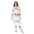 thumbnail image 2 of FORMRS Onesies Pajama for Adults Unisex Hoodie Winter Jumpsuit One Piece Sleepwear, Sizes S-2XL, Blue Nautical Pattern, 2 of 7
