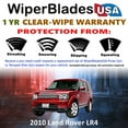thumbnail image 2 of 2010 Land Rover LR4 Beam Wiper Blades Wipers w/1yr Warranty (Set of 2) (WiperBladesUSA), 2 of 5