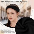 thumbnail image 3 of Unique Bargains Headbands for Women Elastic Non-Slip Headband Moisture-Wicking Athletic Hair Band Light Blue 6 Pcs, 3 of 7