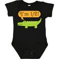 thumbnail image 3 of Inktastic Half Birthday 1/2 Boy Alligator Boys Baby Bodysuit, 3 of 5