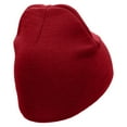 thumbnail image 3 of Military Helmet Embroidered 8 inch Acrylic Short Blank Beanie - Red OSFM, 3 of 5