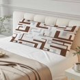 thumbnail image 4 of Modern Geometric Brown Body Pillow Cover 20 x 54 Inch Decorative Pillow Cover Abstract Minimalist Artwork Lines Lumbar Pillowcase Seasonal Rectangle Cushion Case for Couch Sofa Bed Living Room, 4 of 9