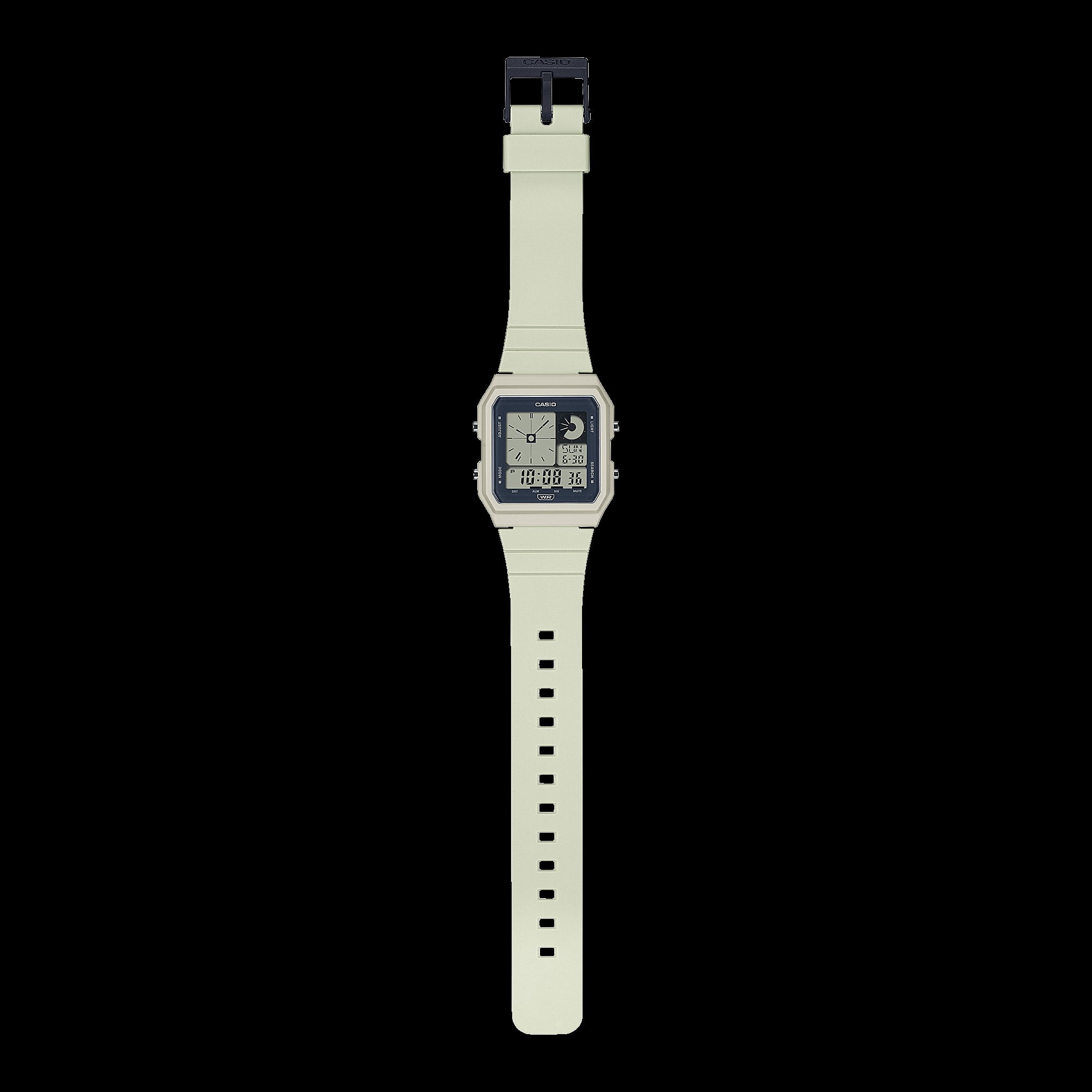 Casio Unisex Ivory LC Analog Digital Watch LF20W-8A