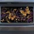 thumbnail image 7 of Ornate Butterfly and Swirl Design Funny Personalized License Plate Rust-proof Stainless Steel Metal License Plate Suitable For Men And Women 12.2" x 6.2", 7 of 7