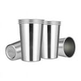 thumbnail image 2 of Premium Stainless Steel Cups 16 Oz Pint Cup Tumbler (16 Pack) - Stackable Cup, 2 of 8