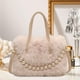 thumbnail image 1 of Bolso de mujer,Bolso tote afelpado para mujer con correa ajustable,Bolso de mano con asa superior,bolso de hombro tipo cartera,Bolso bandolera suave,moderno y elegante,Bolso tipo cartera tipo, 1 of 8