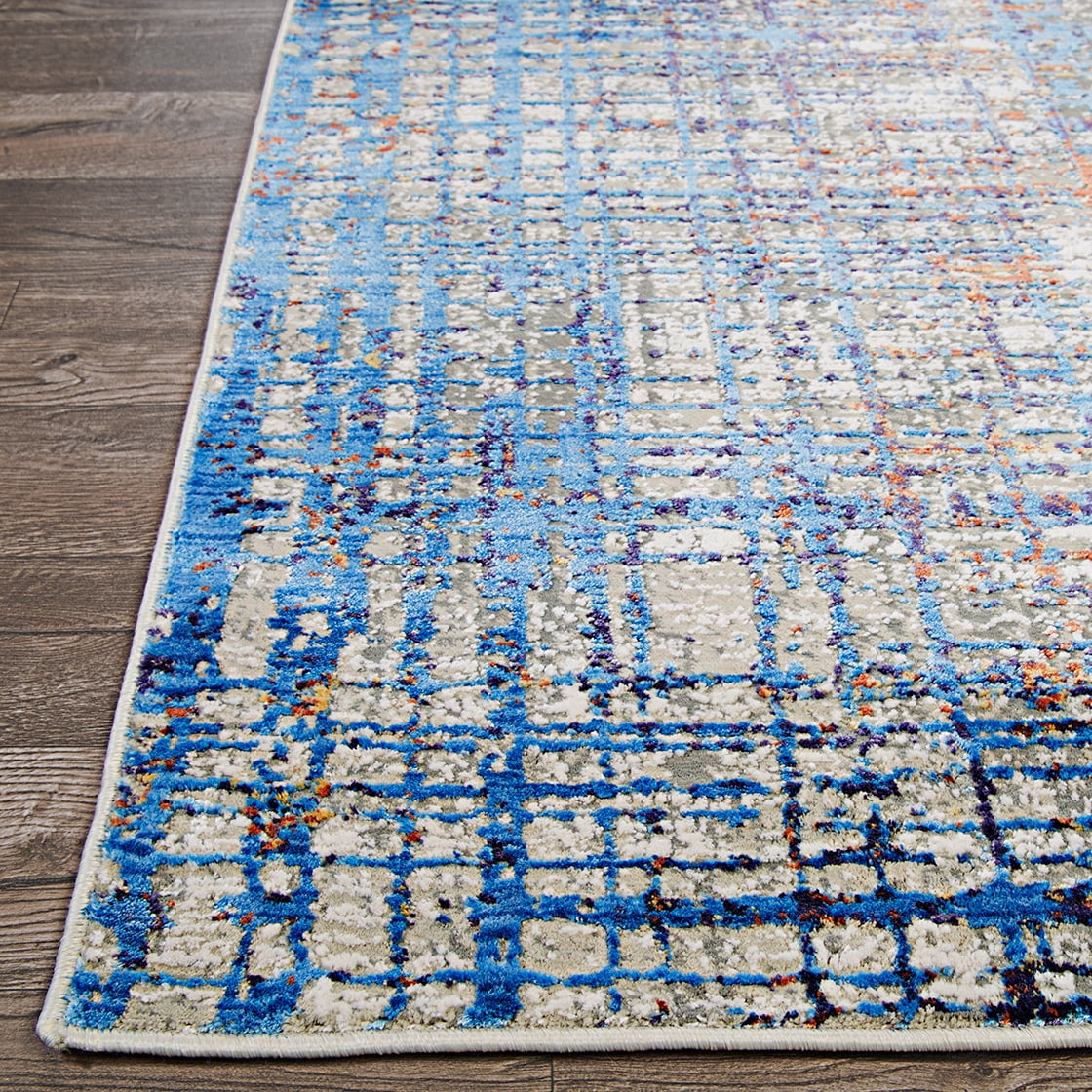 Couristan Vibrata Grasscloth Multi-Pastels Area Rug