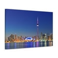 thumbnail image 5 of Toronto Night Skyline Canvas Artwork Breathtaking Stunning Cityscape for Home Decor Ready to Hang, 5 of 18