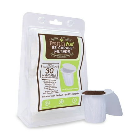 ARM Enterprises Inc Perfect Pod 4-Pack EZ-Carafe Disposable K-Carafe Paper Filters with Patented Top Lid (120-Count)
