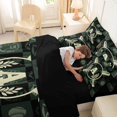 thumbnail image 5 of Erosebridal Baseball Sport Games 7-Piece Bedding Comforter Set,Beige A Alphabet King Bedding Sets For Boys Kids,Reversible black, 5 of 7