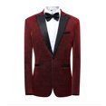 thumbnail image 4 of WEAIXIMIUNG Carnaval Masculin Brillant Coupe Ajustée Veston Mariage Spectacle Robe Homme Complet, 4 of 4