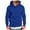D1-Dark Blue65, variant on Men's Heather Raglan Faux Layer Hem Hoodie Drawstring Small Leather Tag Long Sleeve Pullover Everyday Layer Sweatshirts With Pocketv