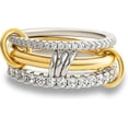 thumbnail image 6 of CUKIXA Gold Stackable Rings for Women Non Tarnish, 18k Gold Plated Cubic Zirconia Rings, Silver Gold Multi Ring Mixed Metals Stack Rings Set-9#, 6 of 10