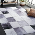 thumbnail image 3 of SAFAVIEH Faux Hide Crystal Modern Area Rug, Light Grey/Grey, 3' x 5', 3 of 12