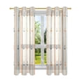 thumbnail image 7 of Yayeee Window Curtains Set of 2 for Living Room Light Filtering 63"x42", Beige Nautical Pattern, 7 of 7