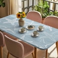 thumbnail image 3 of Blue White Starfish Table Cloths for 3 Foot Rectangle Tables, Coastal Ocean Summer Sea Nautical Patio Waterproof Elastic Fitted Tablecloths, Washable Rectangular Table Cover for Camping, 3 of 8