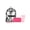Black, variant on Karcyn Small Clear Backpack with Wallet and Cup with Straw Gift Set in Pink