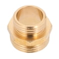 thumbnail image 3 of Solid Brass Garden Hose Adapter 3/4 Inch Male x 1 Inch Male Connector Thread Pipe Fitting for Gardening and Plumbing Connecting, 3 of 8