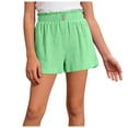 thumbnail image 1 of Akiihool Short pour Fille Short de Vélo pour Tout-Petites Danse Roue sous Robe Short pour Bébé Fille (Vert Pâle,13-14 Ans), 1 of 4