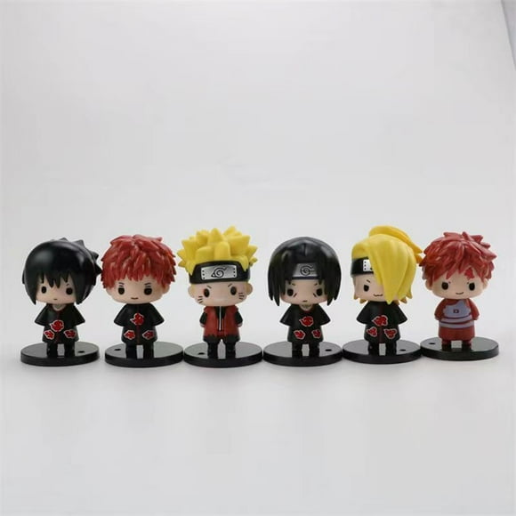 Naruto Animation Peripheral Toys Model Figure Q-Version Bean eyes Statue Naruto Sasuke Itachi Gaara Deidara Sasori