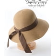 thumbnail image 2 of Womens Beach Sun Straw Hat UV UPF 80+ Travel Foldable Brim Summer UV Hat, 2 of 5