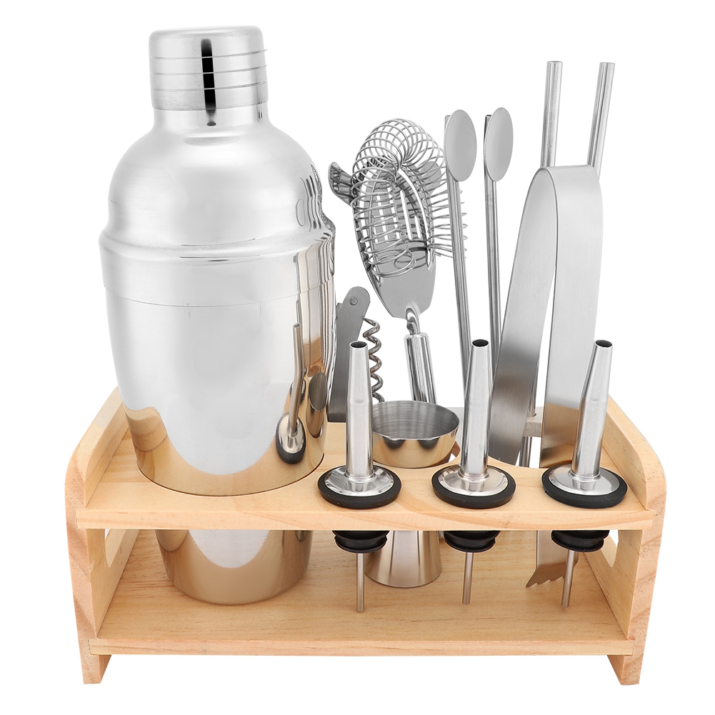 Stainless Steel Cocktail Shaker Mixer Drink Bartender Martini Tool Bar Set Kits