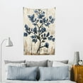 thumbnail image 5 of Creowell Blue Flower Wall Hanging Tapestry 100% Polyester Decorative Art 40*60in, 5 of 6