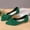 Green, variant on Utoimkio BowKnot Ballet Flats for Women Pointed Toe Wedding Shoes Comfort Lightweight Loafers for Women