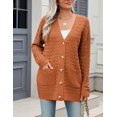 thumbnail image 4 of Zeagoo Women' Cardigans Long Sleeveless Sweater Button Down Open Front Colorblock Clothes, 4 of 5