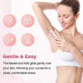 thumbnail image 2 of Women's Dual-Head Electric Shaver Rechargeable Portable Painless Hair Trimmer for Bikini, Legs & Underarms, 2 of 5