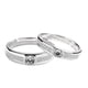 thumbnail image 5 of Anillos para mujer, regalos para mujer, anillos de circonita en forma de corazón para hombre y mujer, abiertos, con diamantes, un par de anillos., 5 of 5